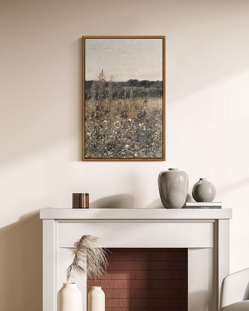 InSimSea Framed Wall Art - Vintage Landscape Canvas Prints for Living Room & Bedroom | 16"x24" Set of 2