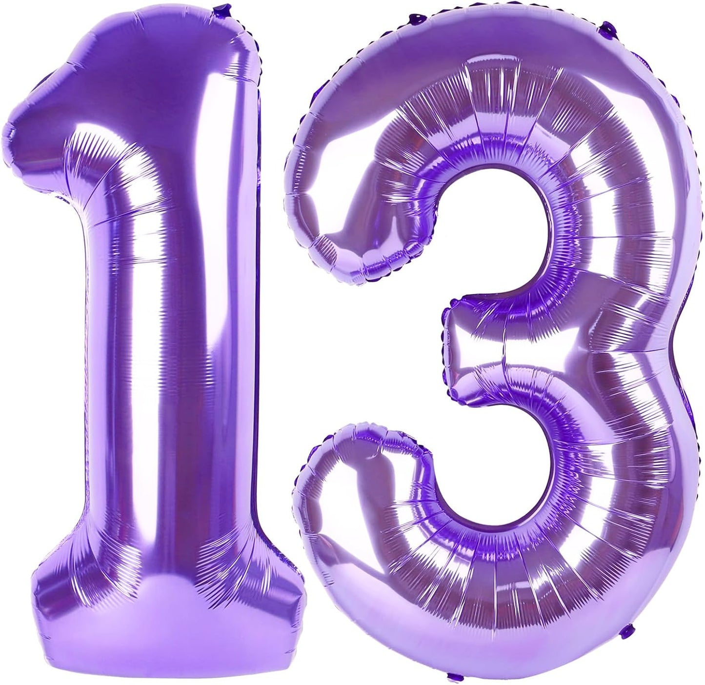 Purple Number 13 Balloon - 40 Inch Birthday Decoration for 13th Birthday Parties | Perfect for Girls & Boys