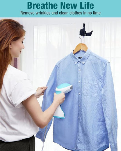 Beautural Steamer for Clothes - Portable Handheld Fabric Wrinkle Remover | Fast 30-Second Heat-Up, Auto-Off, Large Tank