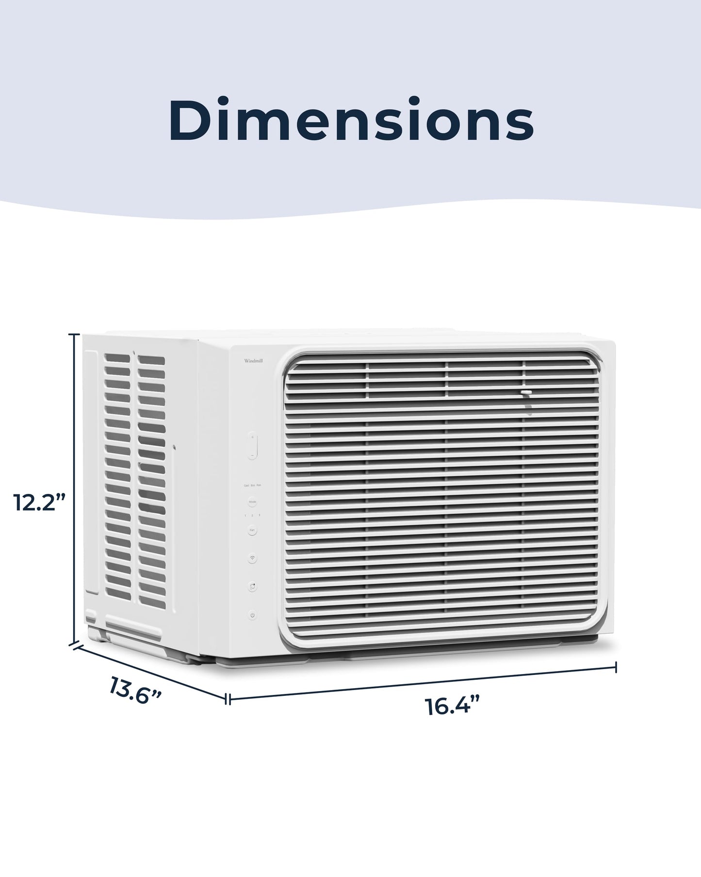 Windmill Window Air Conditioner - Quiet & Smart, Easy Install, Voice-Enabled, Remote & App Control AC Unit - 5,000 BTU Lite