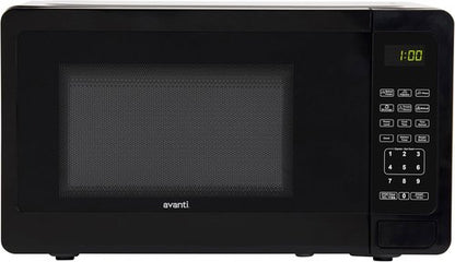 Avanti Microwave Oven - 700-Watt Compact Design with 6 Pre-Cooking Settings | 0.7 Cu.Ft., Black
