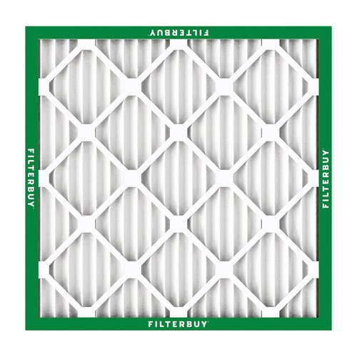 Filterbuy 20x20x1 Air Filter MERV 8 Essential Dust & Allergy Defense (4-Pack), Electrostatic Pleated HVAC AC Furnace Filters Replacement (Actual Size: 19.50 x 19.50 x 0.75)
