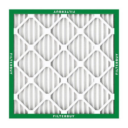 Filterbuy 20x20x1 Air Filter MERV 8 Essential Dust & Allergy Defense (4-Pack), Electrostatic Pleated HVAC AC Furnace Filters Replacement (Actual Size: 19.50 x 19.50 x 0.75)