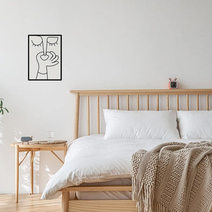 BOBOAR Bathroom Sign Decor - Modern Funny Black & White Wall Art for Restroom | Stylish Prints
