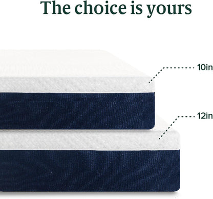 Zinus 10 Inch King Cooling Comfort Hybrid Mattress - Medium Firm, Fiberglass Free, Motion Isolation, Certified Safe Foams