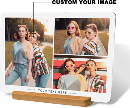 Skiennix Custom Metal Photo Prints - Personalized Picture Frame Gift for Family & Loved Ones