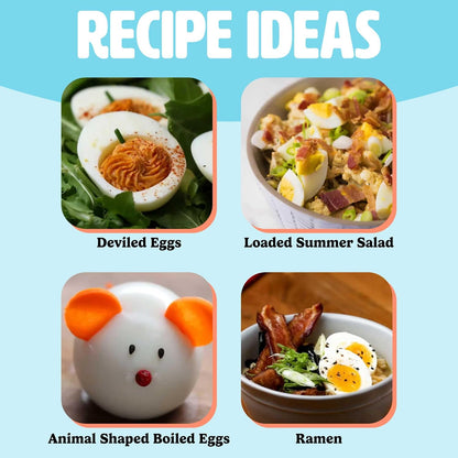 Tasty Mini Egg Cooker - 5-Egg Capacity for Perfect Hard Boiled Eggs & Omelets | Auto Shut Off, Aqua