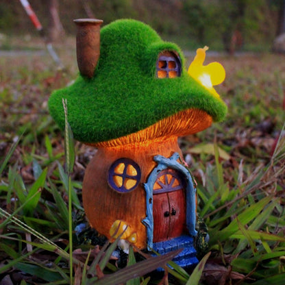 Mushroom Garden Statues - Solar Powered Fairy House Figurine for Outdoor Decor | Perfect Gift for Women, Moms, and Grandmas