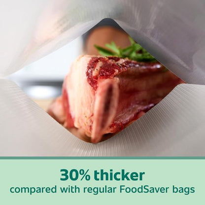 FoodSaver Gallon Vacuum Seal Bags - Heavy Duty 28 Pack for Extended Freshness & Enhanced Protection