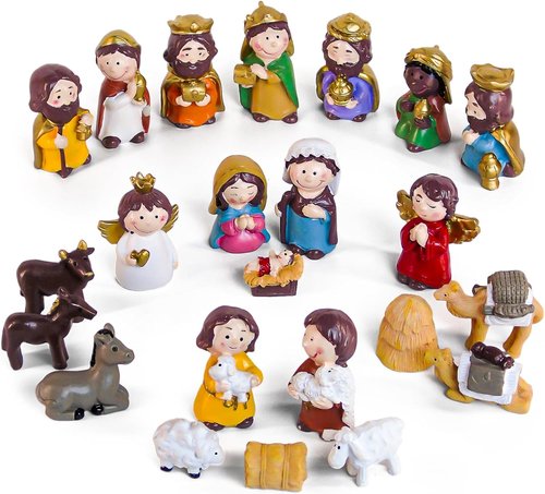 Little People Nativity Set by Fisher-Price - 23-Piece Adorable Christmas Scene for Home & Sunday School