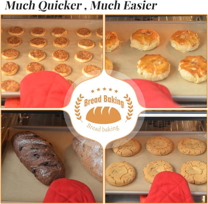 Skiennix Unbleached Parchment Paper Baking Sheets - 100 Precut Non-Stick Sheets | 8x12 Inch for Baking & Cooking