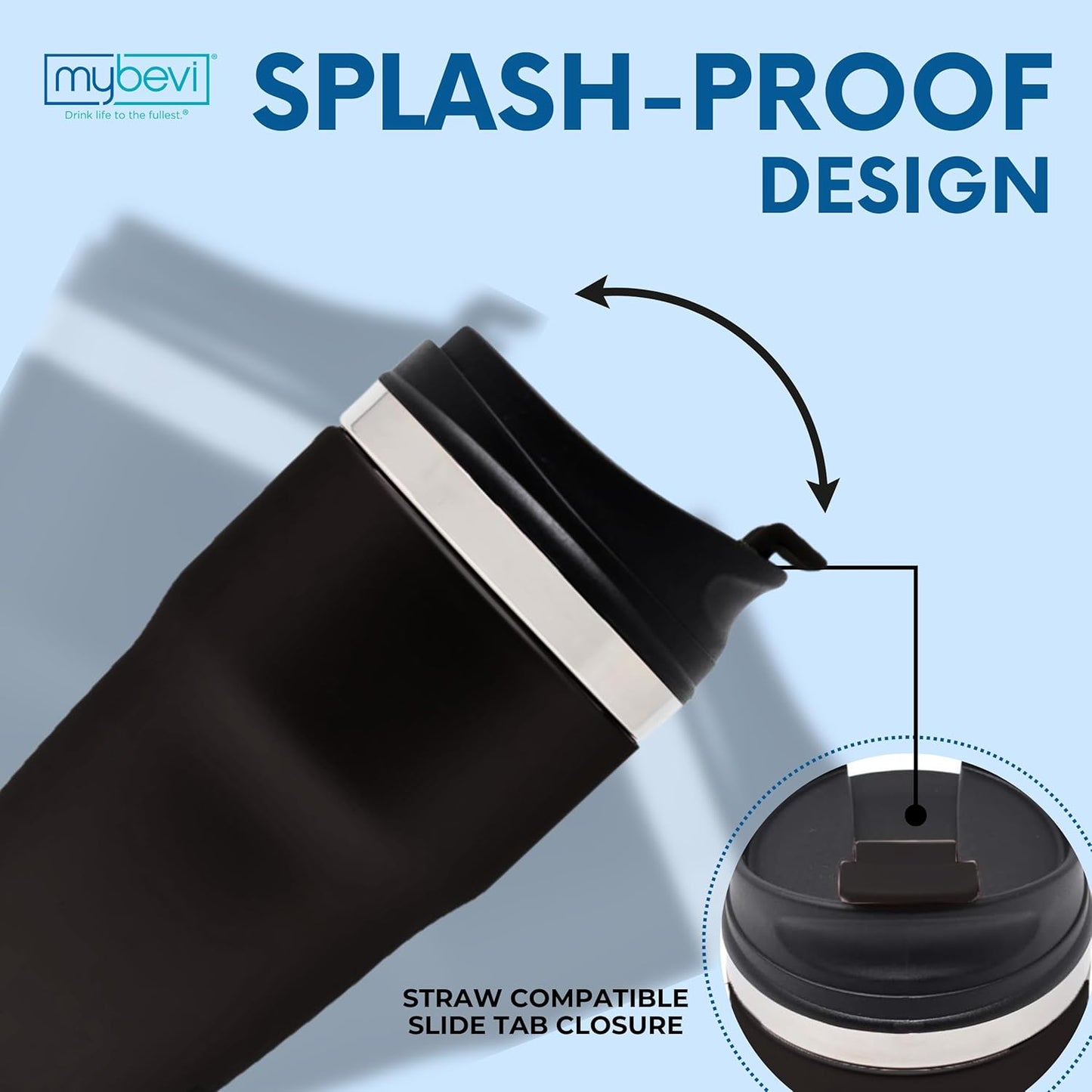 Retro Wave Insulated Tumbler - Triple-Layer Vacuum Stainless Steel Travel Cup for Coffee & Tea | 12 oz, Black