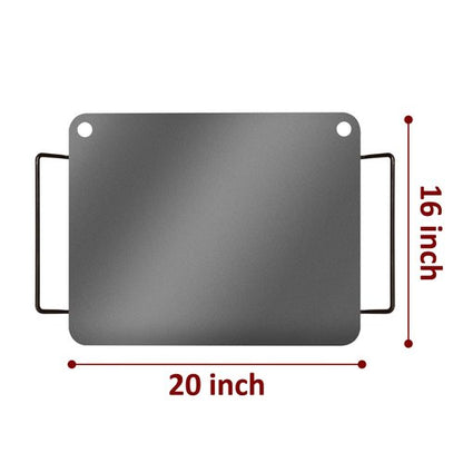 Colenza Pizza Steel for Oven 16 x 20, Heavy-Duty Pizza Baking Steel For Oven with Handles for Crispy Crust for Oven and Grill, Ideal for Sourdough Bread, 16 inch x 20 inch