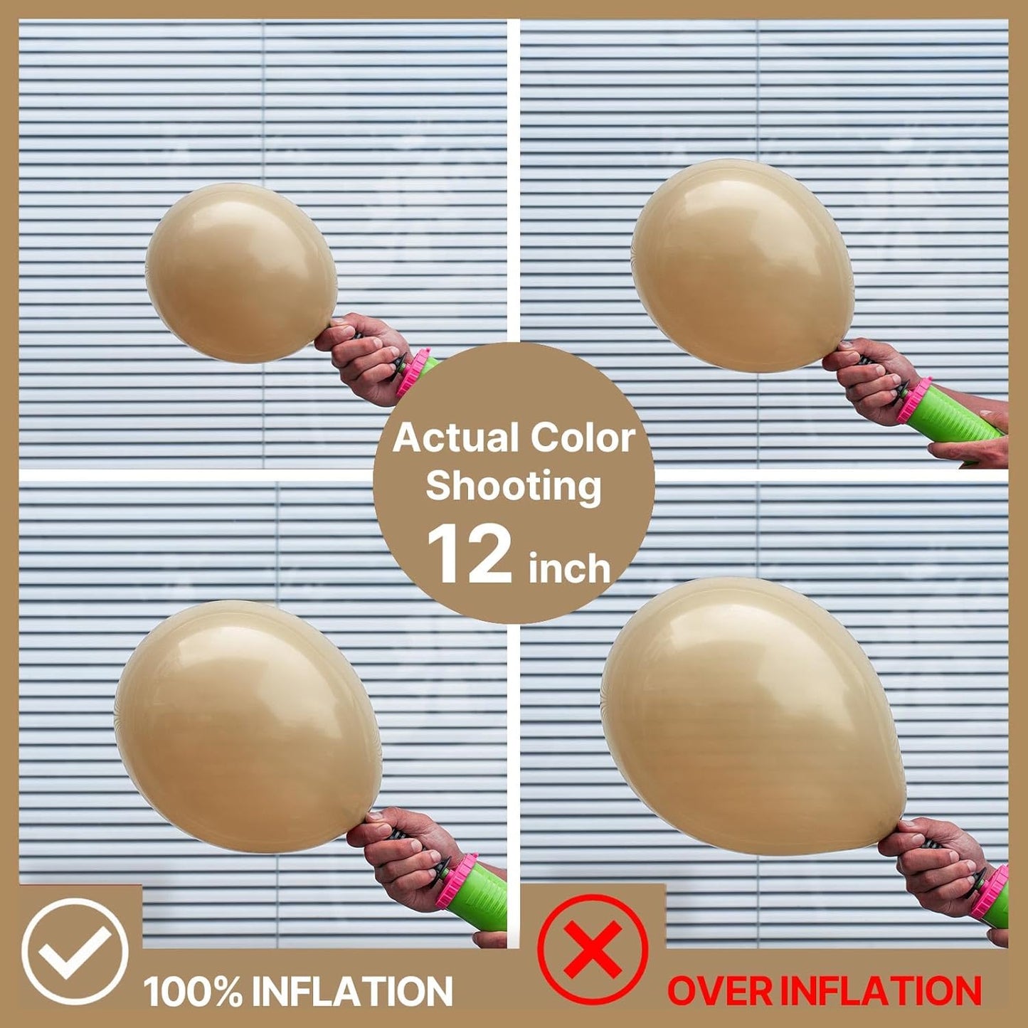 PartyWoo Cream Balloons - 140 Pcs in Beige, Ivory & Nude | Perfect for Graduation, Birthdays & Baby Showers