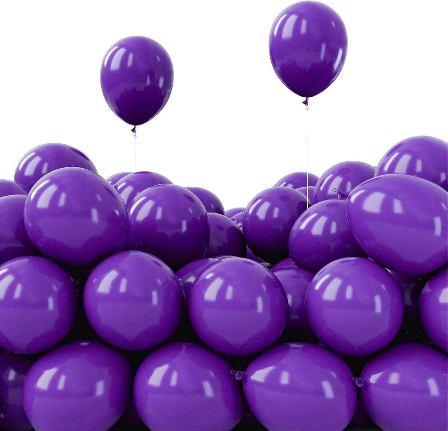 PartyWoo Dark Purple Balloons - 50 Pcs Mini 5-Inch Royal Purple for Graduation & Celebrations