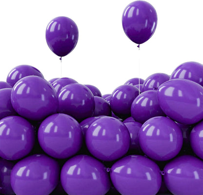 PartyWoo Dark Purple Balloons - 50 Pcs Mini 5-Inch Royal Purple for Graduation & Celebrations