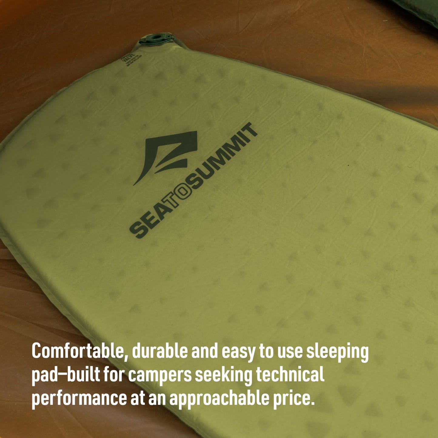 Sea to Summit Camp Self-Inflating Foam Sleeping Mat for Camping and Backpacking - Tapered - Regular (72 x 22 x 1.5 inches)