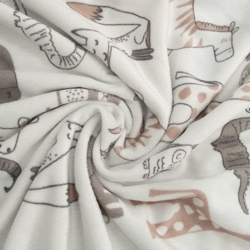 BORITAR Elephant Baby Security Blanket - Soft Minky Dot Fabric Lovey with Cute Animal Backing | 14-Inch Plush Cuddle Blankie