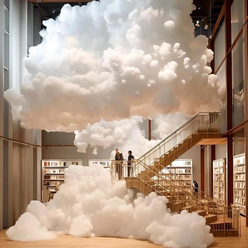 BUTUZE Polyester Fiber - Artificial Snow Cloud Decor for Room Ceiling | 200g/7oz Cotton Fill
