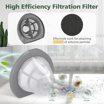 Bissell 2033 Replacement Filter - 6-Pack Mesh & Foam Filters for Featherweight Vacuum