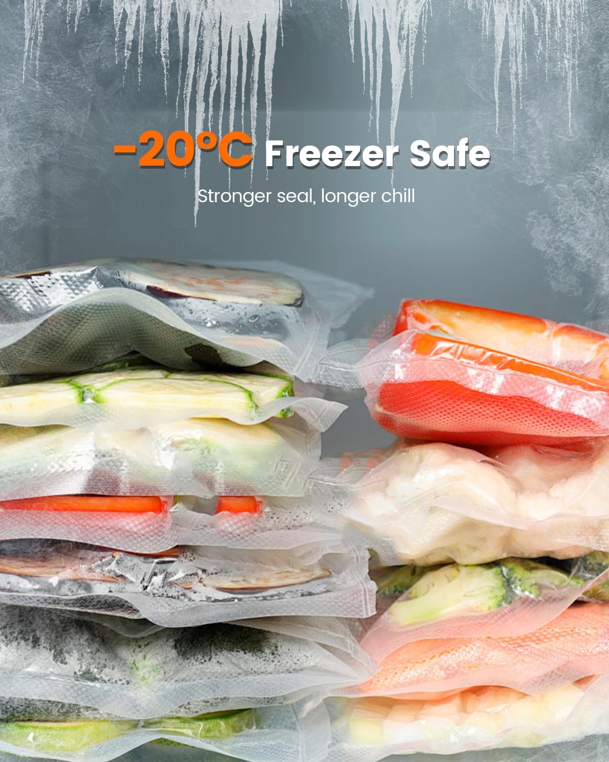 Skiennix Portable Vacuum Sealer - 30 Reusable Bags Included | Powerful Handheld Design for Food Preservation
