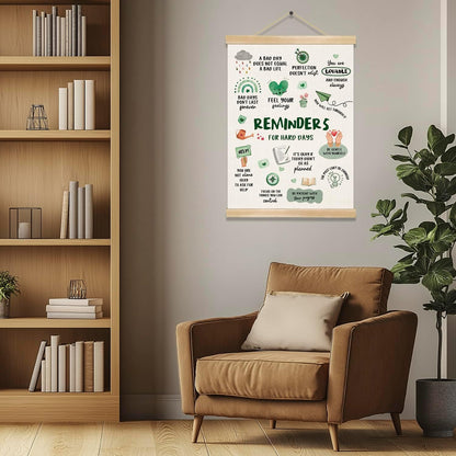 Skiennix Inspirational Wall Art - Motivational Quotes Canvas Poster for Home & Office | 14x18.5 Inch