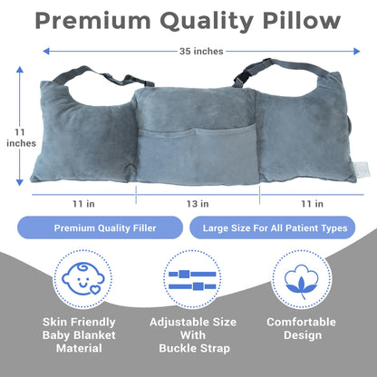 Zomaple Mastectomy Pillow - Post Surgery Pillow, Mastectomy Recovery Must Haves, Breast for After Heart Surgery, Reduction & Augmentation Patients Sleeping, Recovery Seatbelt Protection-Surgery Gift