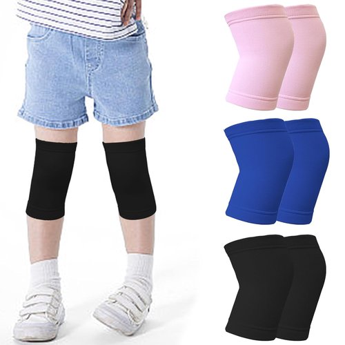 Kids Knee Support Sport Junior Breathable Kids Knee Support Sleeve for Girls and Boys Elasticity Childs Knee Brace for Football Cycling Dance Yoga Tennis Running Climbing (Black)