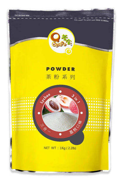 Qbubble Tea Powder, Lychee, 2.2 Pound