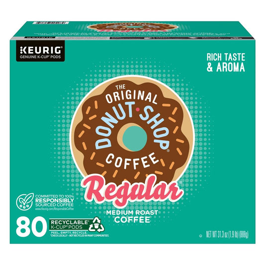 Original Donut Shop K-Cup Pods - Medium Roast Coffee, Single-Serve, 100 Count Box