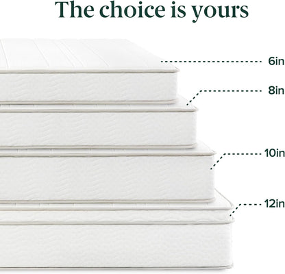 Zinus 6 Inch Hybrid Mattress - Medium Firmness, Durable Support, Twin Size, Certified Safe Foams
