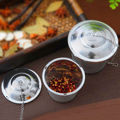 Numola Loose Leaf Tea Infuser Set, Reusable Stainless Steel Tea Balls, Fine Mesh Tea Strainers for Loose Tea with Scoop and Drip Trays, Tea Steeper with Extented Chain Hook for Tea Lovers