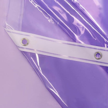 Barossa Design Extra Long Shower Curtain Liner with 3 Magnets - 72" x 84" XL, Waterproof PEVA Lightweight Shower Liner for Bathroom, PVC Free, Metal Grommets - Clear Lavender, 72x84