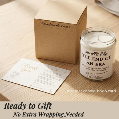 Retirement Gift for Woman – Unique & Heartfelt Retirement Gifts for Men – Lavender Memorable Farewell Gifts for Coworkers, Present for Boss, Friend, Office Goodbye Party by Joyqua, White