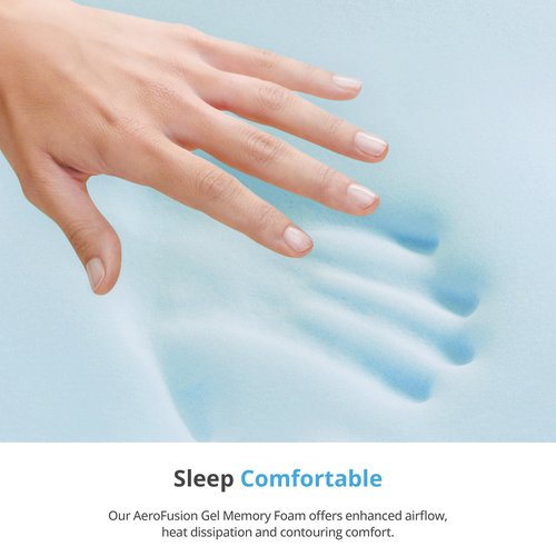 EGOHOME 12 Inch Queen Mattress in a Box, Gel Memory Foam Mattress with Cooling Cover, Medium Firm for Pressure Relief & Comfort, Foam Made in USA, Fiberglass Free, CertiPUR-US Certified, 60”x80”x12”