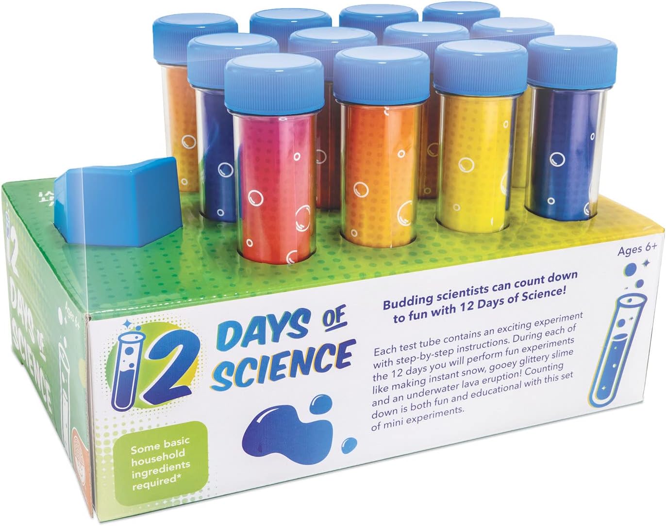 MindWare 12 Days of Science Advent Calendar - Engaging Kids Science Kit with 12 Test Tube Experiments for Ages 6+