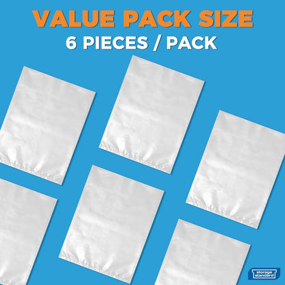 Storage Standard Large Clear Plastic Bags - Waterproof Heavy-Duty 6-Pack for Rugs & Oversized Items | 45 x 65 Inches