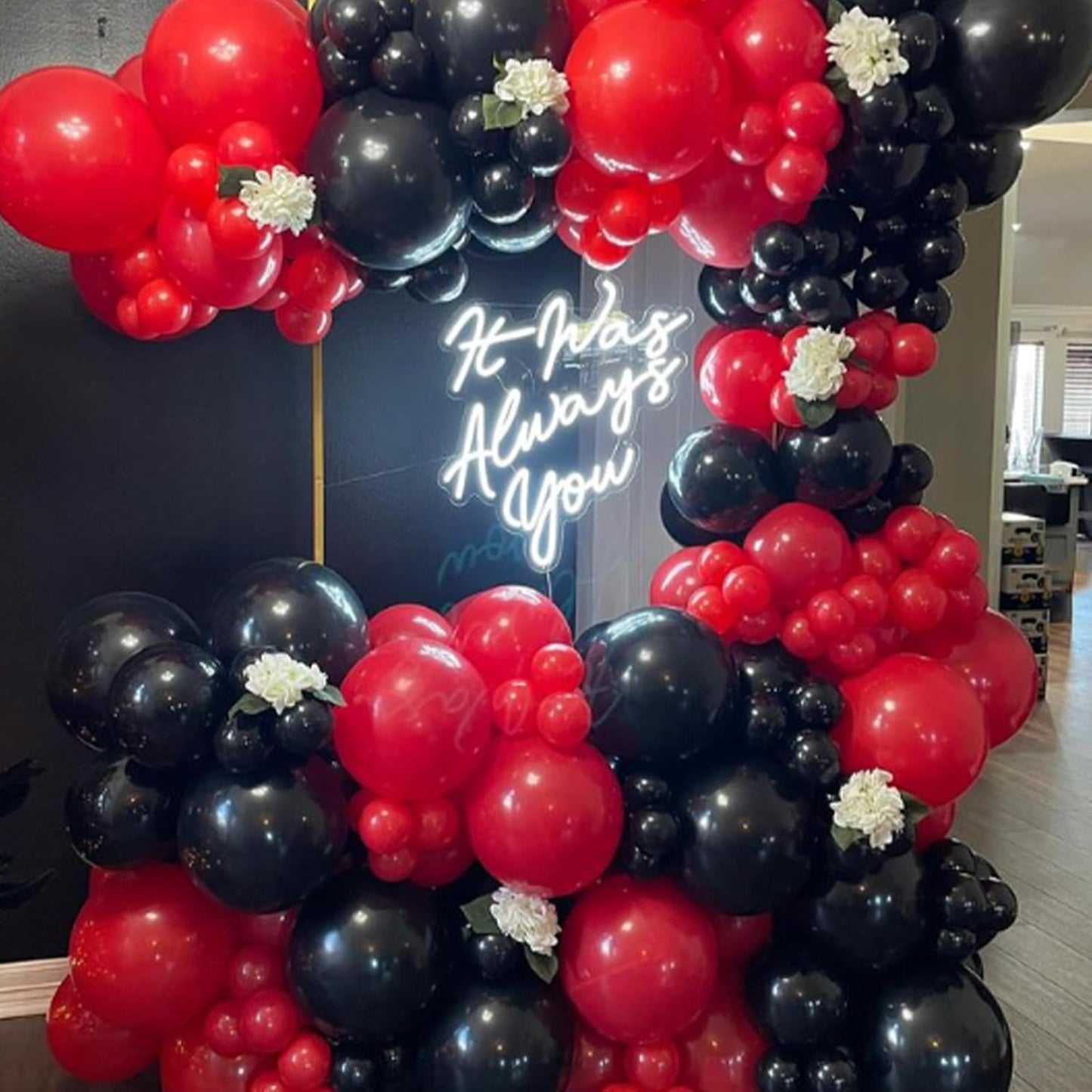 Awenztech Red Balloon Arch Kit - 120 Pcs of 5-18 Inch Latex Balloons for Party Decorations