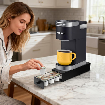 Skiennix K Cup Coffee Pod Holder - Organized Storage Drawer for 12 Pods | Countertop Organizer