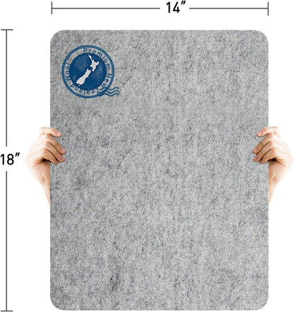 ZOMONETI Wool Pressing Mat - 18" x 14" 100% New Zealand Felted Wool Ironing Pad for Quilting & Sewing
