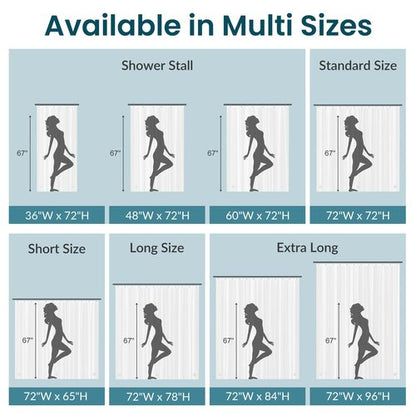 Titanker Shower Curtain Liner 72x72 Tan Shower Liner Lightweight PEVA Shower Curtains for Bathroom, Waterproof Shower Liner with Magnets and Rustproof Grommet Holes