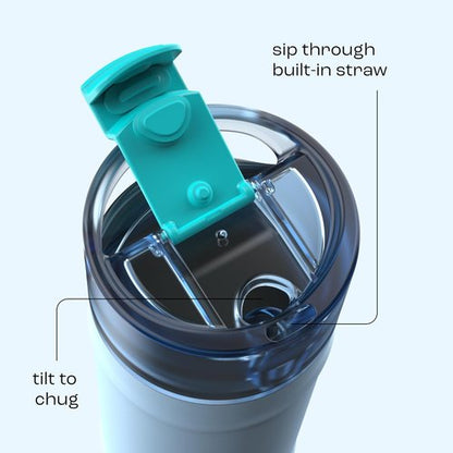 Bubba 18 oz Dualsip Insulated Stainless Steel Water Bottle - Reusable, Leakproof, Lightweight, Daydreamin'