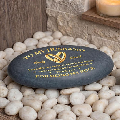 Thank You For Being My Rock Personalized Decorative Stone
