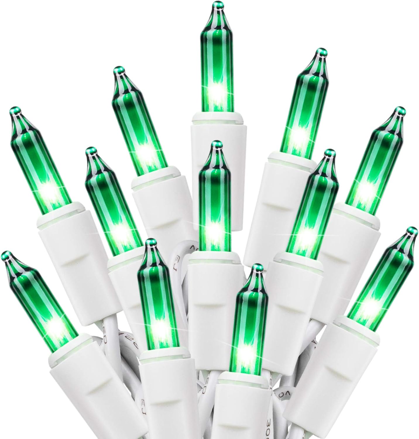 Minetom St. Patrick's Day Mini String Lights - 100 Count 27 Feet Waterproof Green Fairy Lights for Indoor/Outdoor Decor