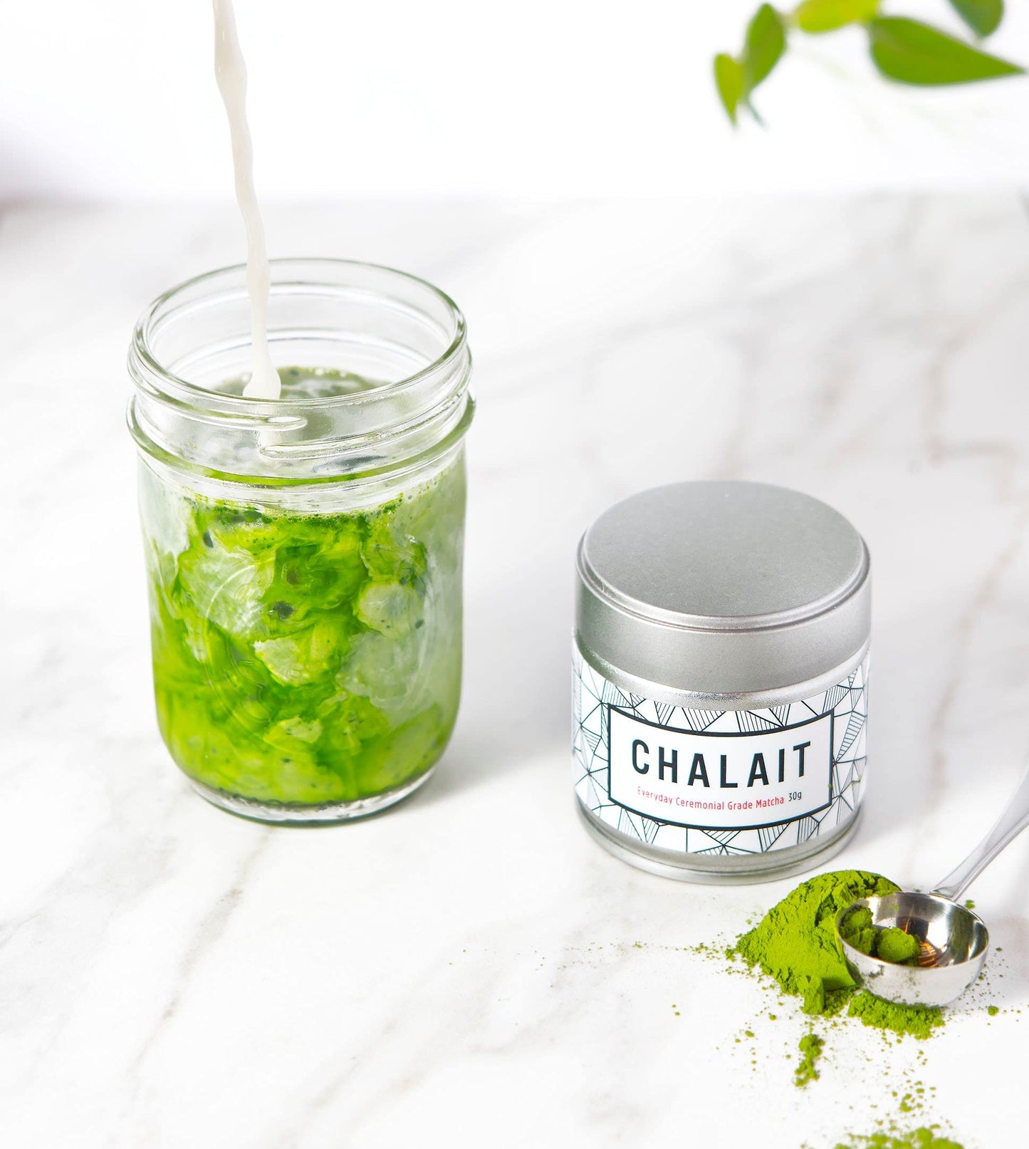 Chalait Everyday Ceremonial Grade Matcha - Japanese Matcha Green Tea Powder - For Sipping as Tea - Antioxidants, Sustainable Energy, No Additives, Radiation Free, Zero Sugar [30g Tin]