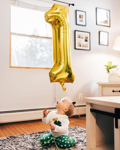 Gold Number 11 Balloon - 40 Inch Birthday Decoration for 11th Year Celebration | Perfect for Boys & Girls
