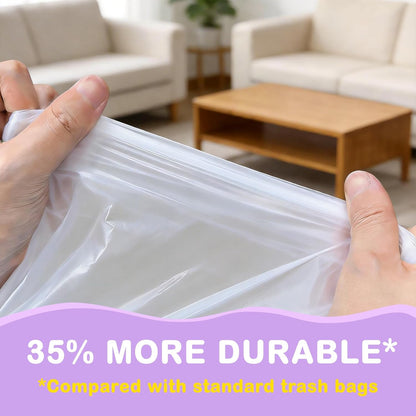 Regine Switzerland 100Ct Lavender Scented Trash Bags - Odor Resistant 4 Gallon Drawstring Bags