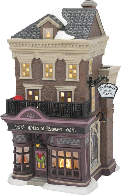 Department 56 Otto of Roses Perfumery Lit Building - 8.62 Inch Multicolor Decor