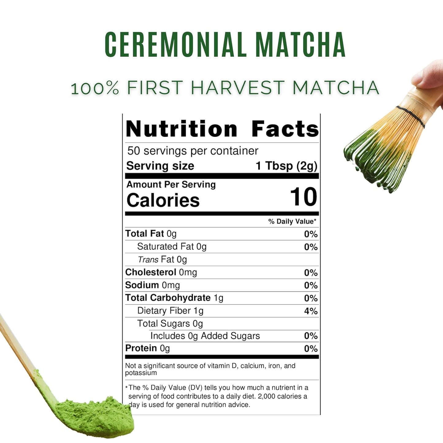 Satoen Ceremonial Grade Matcha Powder - Premium Japanese Green Tea from First Harvest (100g)