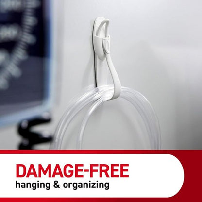 Command Cord Bundlers - Damage-Free Hanging Cord Organizer | 6 Gray Bundlers & 12 Strips Included